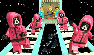 SQUID GAME Spider-man Venom And Carnage In Last Round | Lego Stop Motion